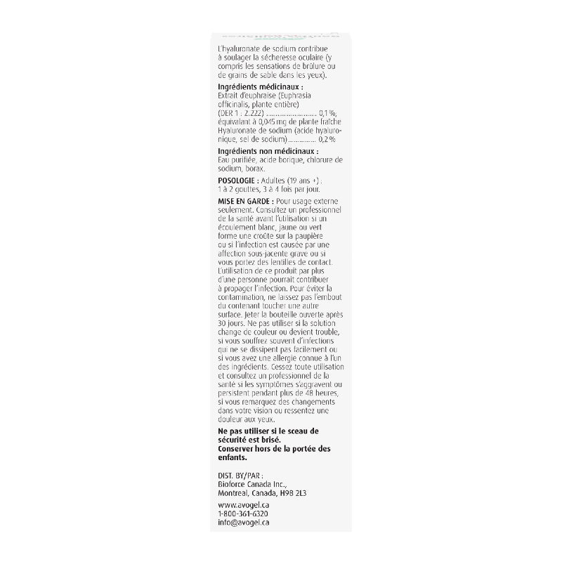 A.Vogel Eye Drops Extra - Fast Acting Long-lasting relief of dry, irritated, tired eyes 10mL