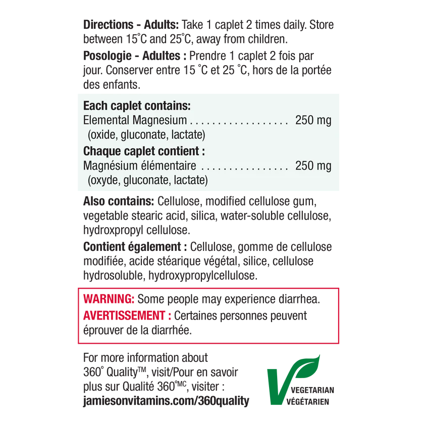 Jamieson Magnesium Ultra Strength 250 mg 150 caplets