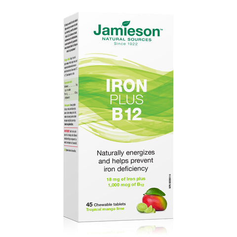 6 x Jamieson Iron + Vitamin B12 Chewable 45's Bundle