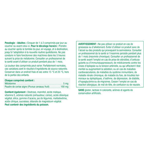 Jamieson 褪黑素(含酸櫻桃)| 30 粒咀嚼片