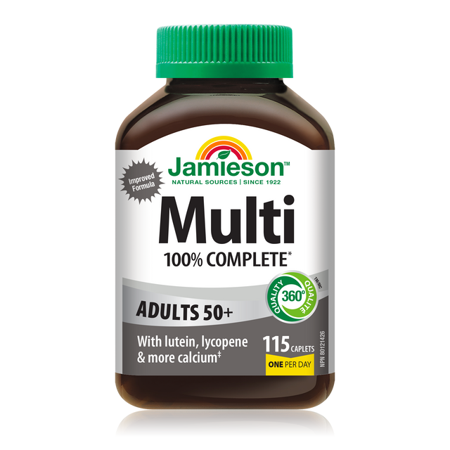 Jamieson 100%50岁+全效复合维生素,90粒