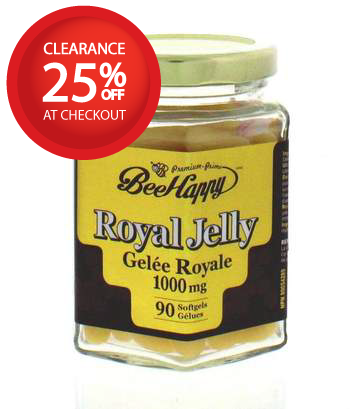 【clearance】Bee Happy Royal Jelly 1000mg 90 softgels EXP: SEP 2026