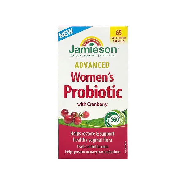 Jamieson Advanced Women's Probiotic with Cranberry, 65 Vcapsules 健美生