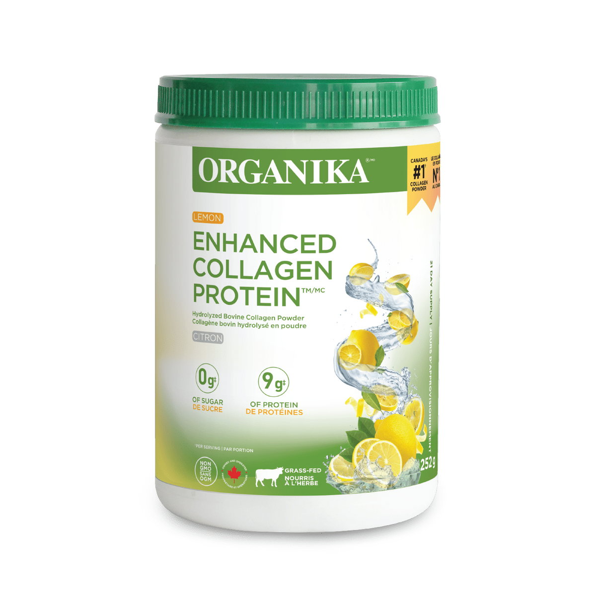 6x Organika 檸檬風味膠原蛋白粉 250g 組合包