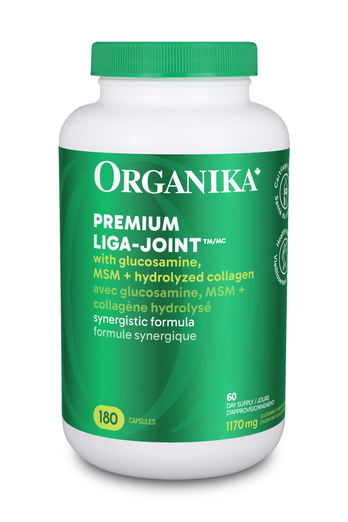 Organika LIGA-JOINT supplement bottle on a white background