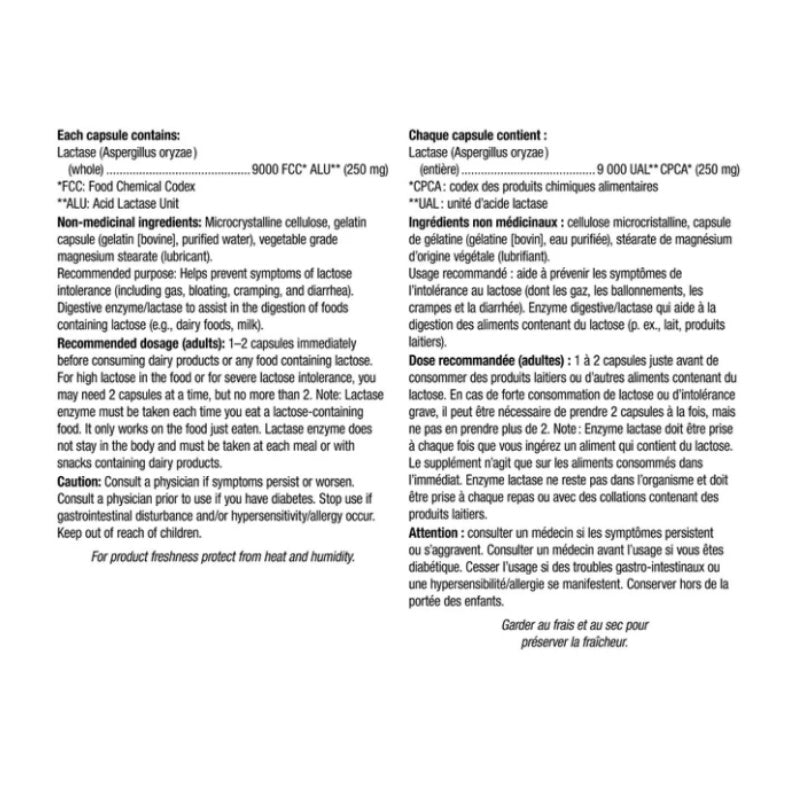 【優惠組合】2x Webber Naturals 乳糖分解酵素(9000FCC), 160 粒膠囊