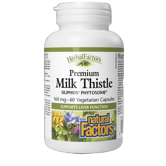 Herbal Factors Premium Milk Thistle supplement by Natural Factors Canada Sold by natvd.com