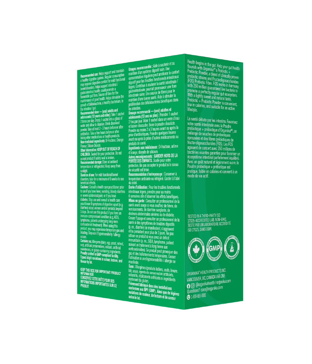 6x Organika Probiotic + Prebiotic Powder, 3g x 14 sachets Bundle