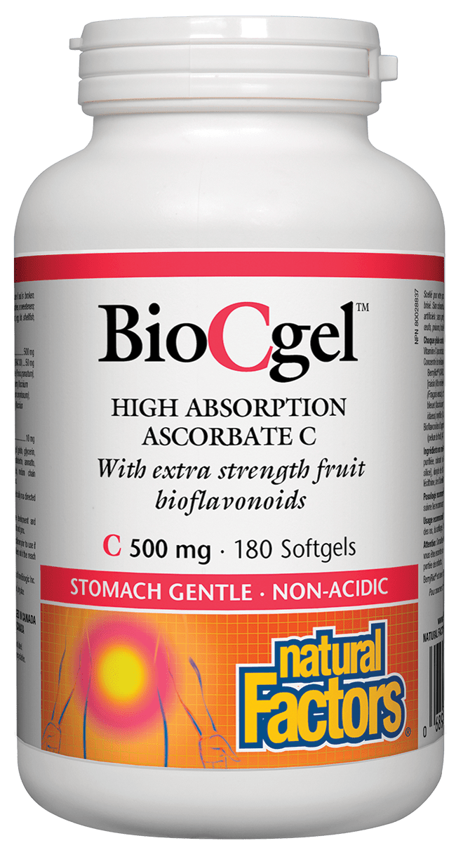 Natural Factors BioCgel 高效吸收维生素C,180粒