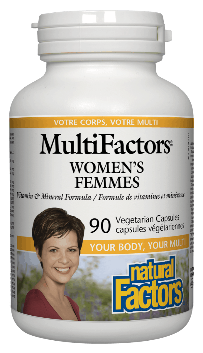 Natural Factors 多元素妇女综合维他命, 90粒素食胶囊