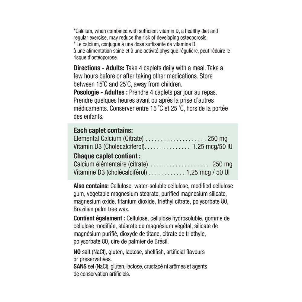 【clearance】Jamieson Calcium Citrate & Vit D3 120 caplets EXP:12/2026