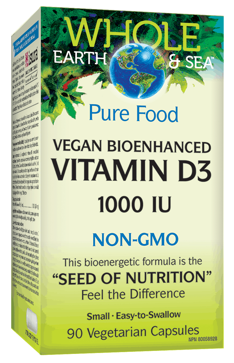NF Whole Earth & Sea Beet Vegan Bioenhanced Vitamin D3 1000 IU, 90 Vegetarian Capsules