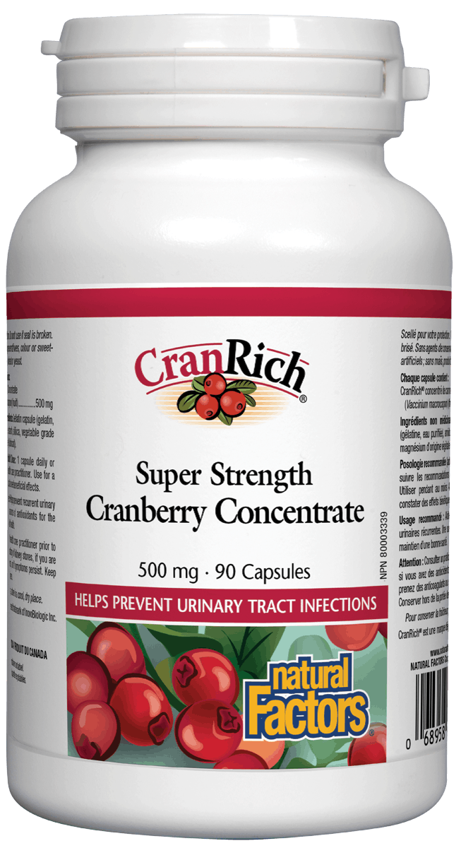 CranRich® 强效蔓越莓精华, 500毫克,90粒