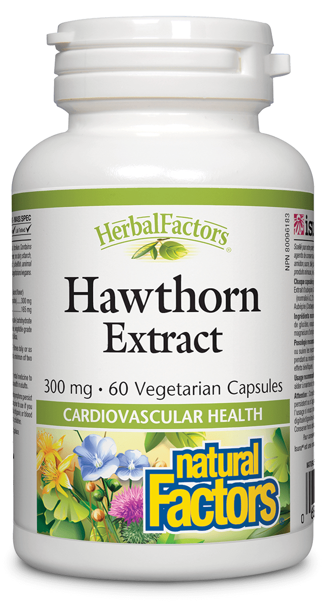 Natural Factors 心血管健康山楂萃取 300毫克,60粒素食膠囊