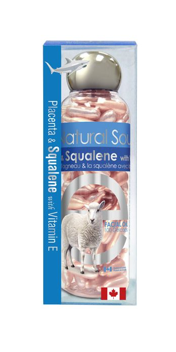 Bill Natural Sources Lamb Placenta Facial Moisturizer with Squalene & Vitamin E 100 gelcaps