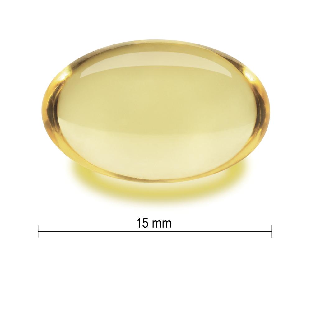 Jamieson Omega 3 Extra Strength Mini 700mg, 200 softgels 健美生 softgel photo 15 mm length