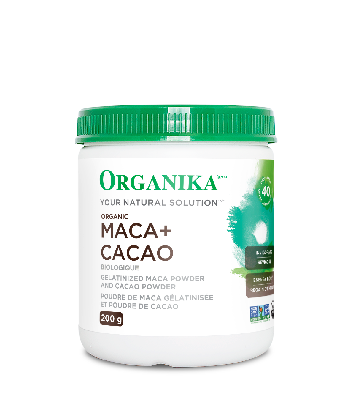 Organika Maca + Cacao Powder, 200g