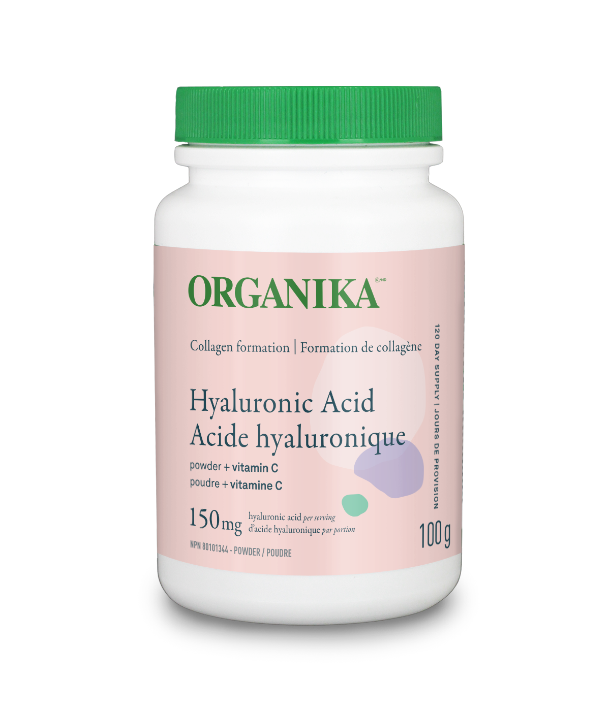 优格康 Organika Hyaluronic Acid + Vitamin C 150mg per serving , 100g powder