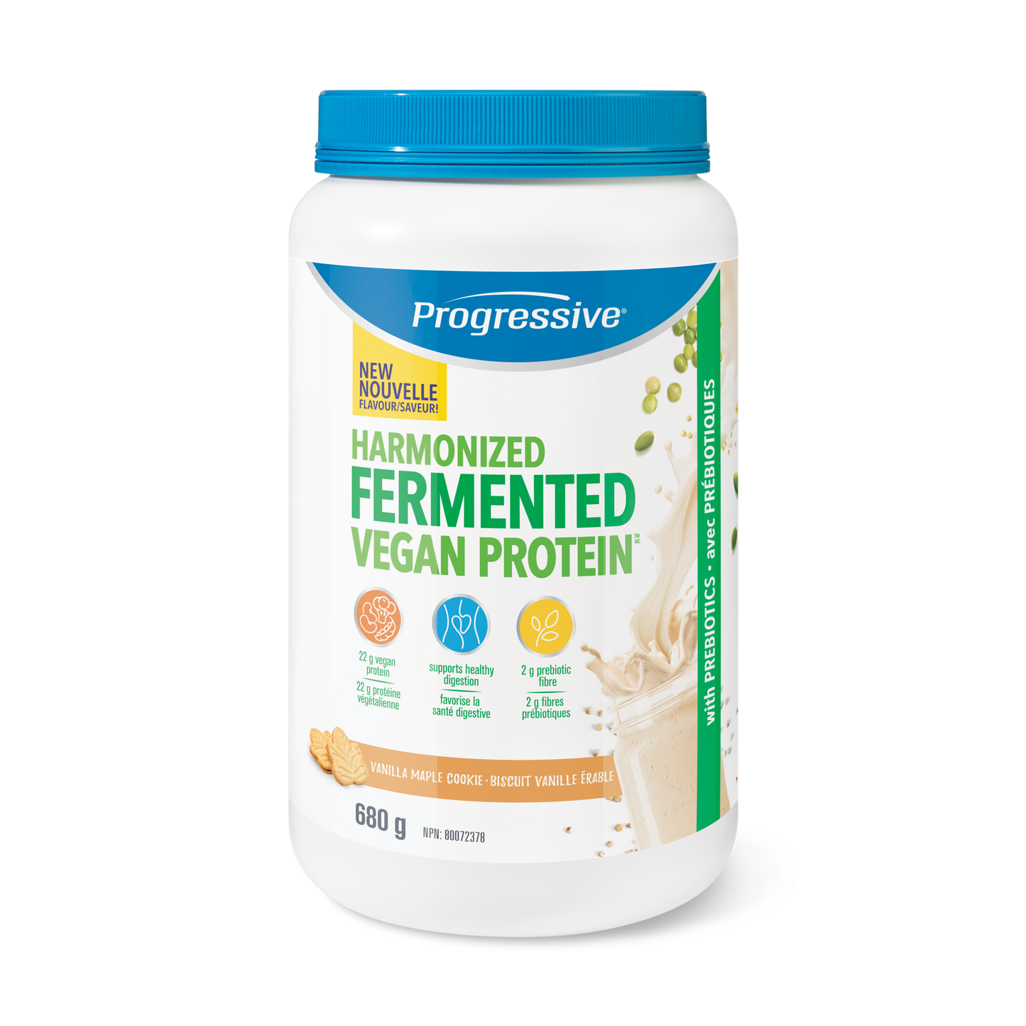 Progressive Fermented Vegan Protein Vanilla Maple Cookie 680g