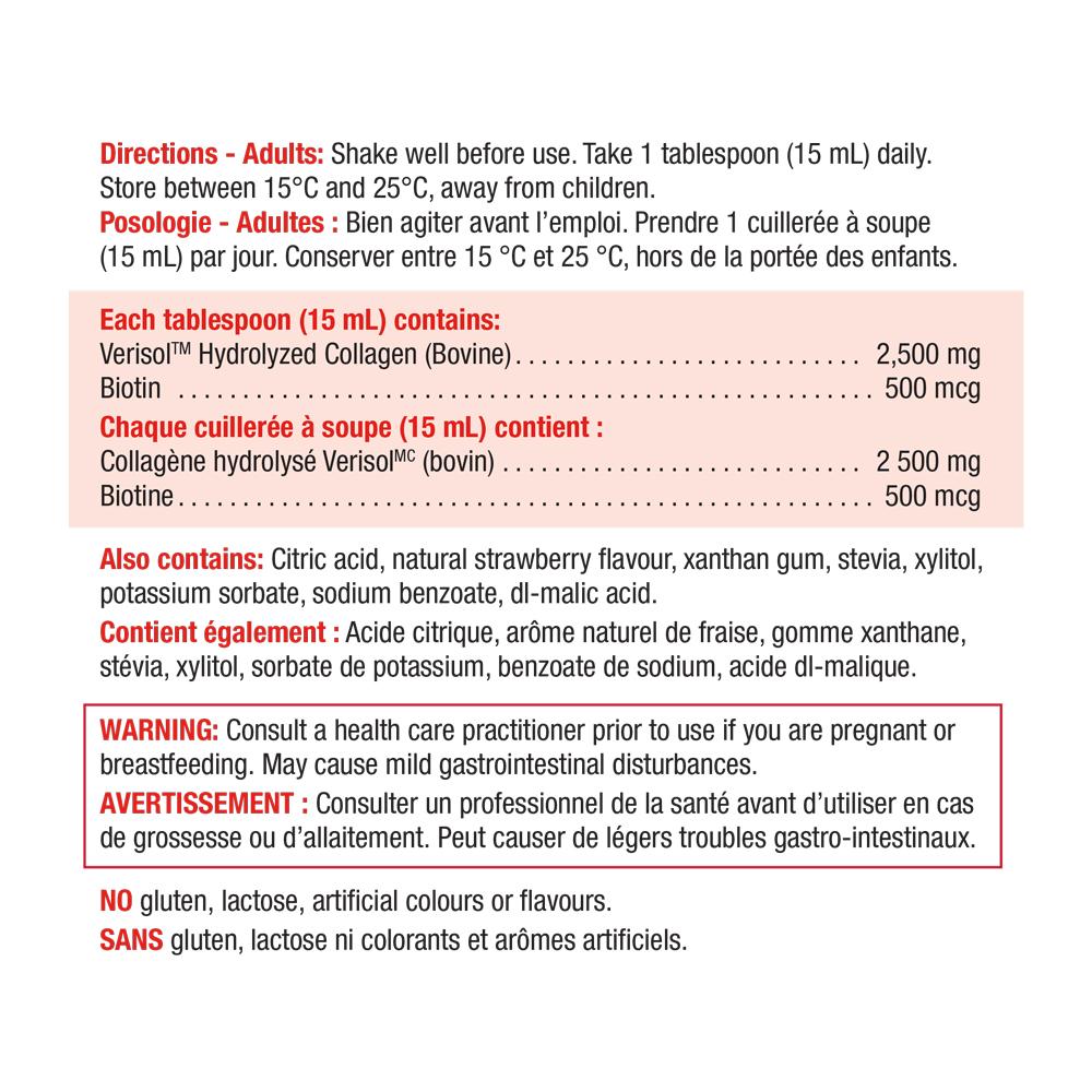 健美生 Jamieson Collagen Anti Wrinkle Liquid 420 ml ingredients