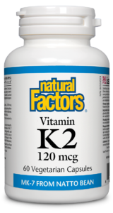 Natural Factors 维生素 K2 120 微克,60 粒素食胶囊