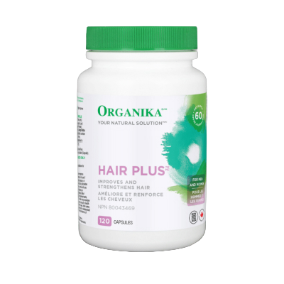 优格康 Organika Hair Plus, 480mg, 120 capsules Canadian Label