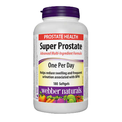 Webber Naturals Super Prostate, Extra Strength, ONE PER DAY FORMULA, 180 Softgels sold by natvd.com a Canadian Vitamin Store