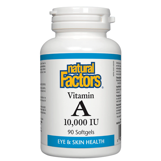 Natural Factors Vitamin A 10,000iu, 90 softgels