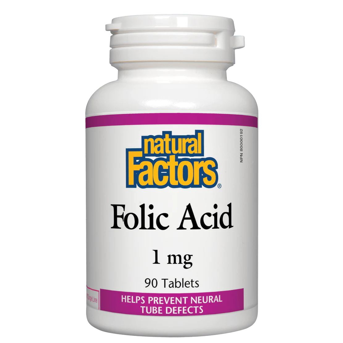 Natural Factors Folic Acid 1 mg 90 tablets