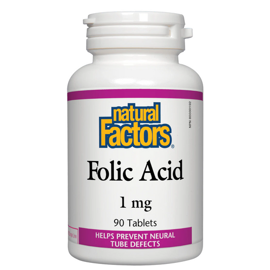 Natural Factors Folic Acid 1 mg 90 tablets