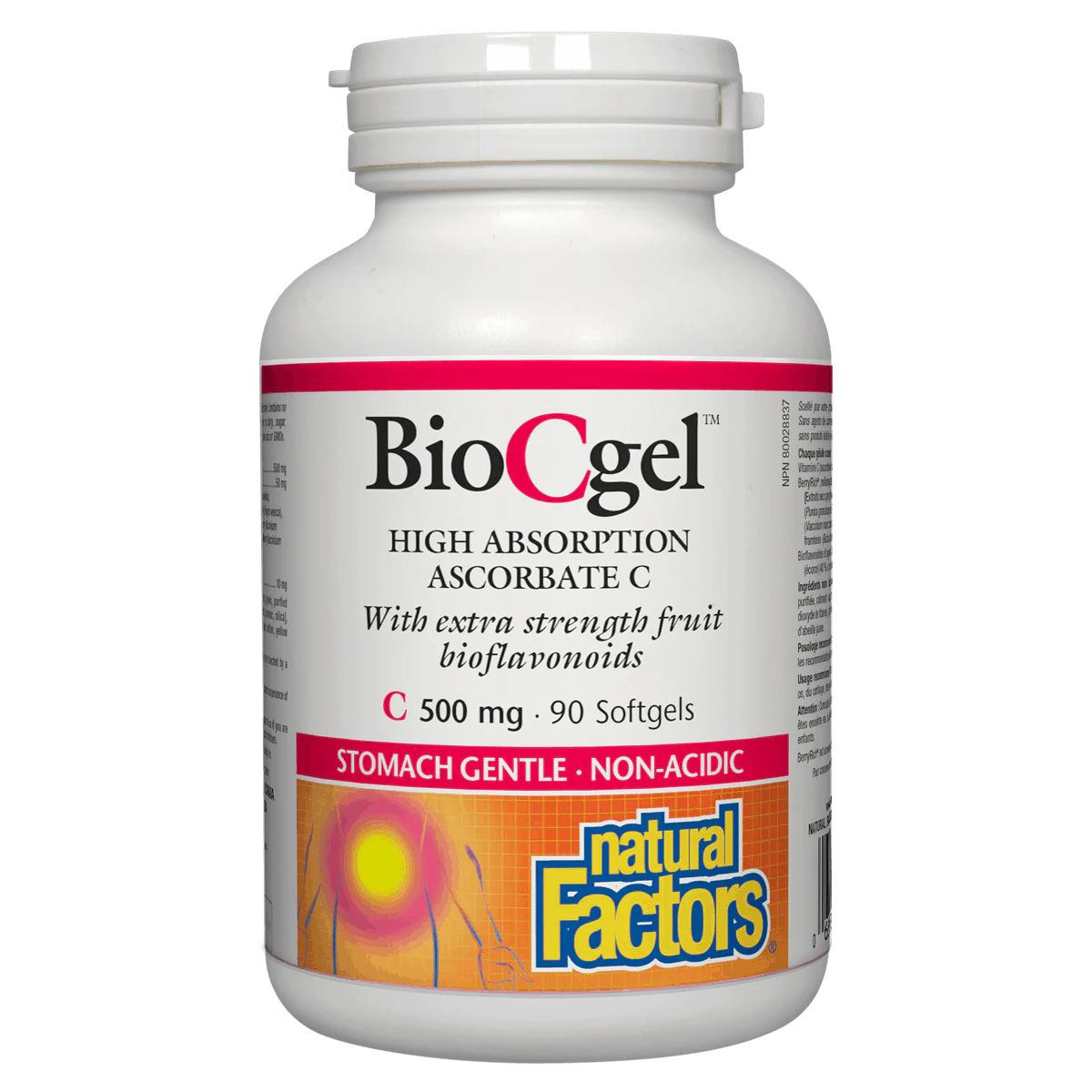BioCgel supplement bottle with label on a white background natvd natural vitamin direct 