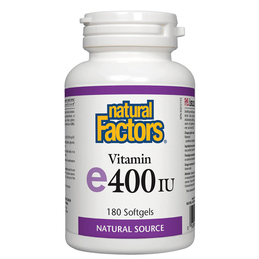 Natural Factors Vitamin E 400 iu d'alpha tocopherol