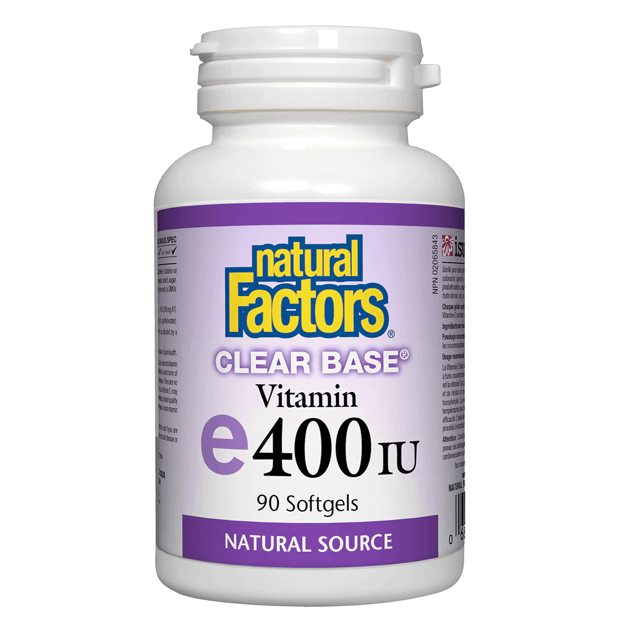 Vitamin E supplement bottle with 'Natural Factors' branding on a white background natvd Natural Vitamin Direct Inc