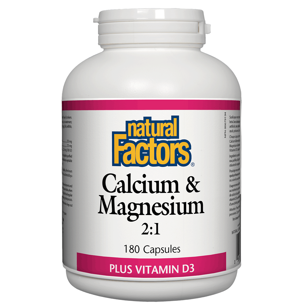 Natural Factors Calcium & Magnesium 2:1 Natvd.com