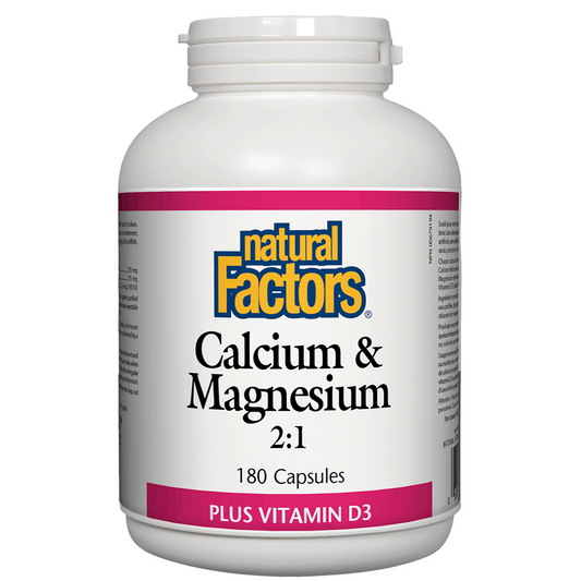 Natural Factors Calcium & Magnesium 2:1 Natvd.com