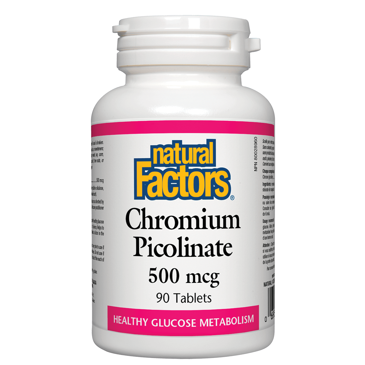 Natural Factors Chromium Picolinate 500 mcg 90 tablets