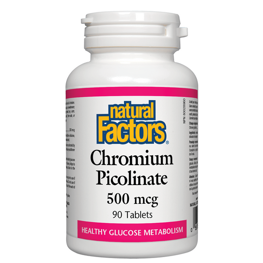 Natural Factors Chromium Picolinate 500 mcg 90 tablets