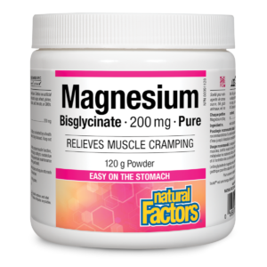 Natural Factors Magnesium Bisglycinate Pure , 200 mg, 120g