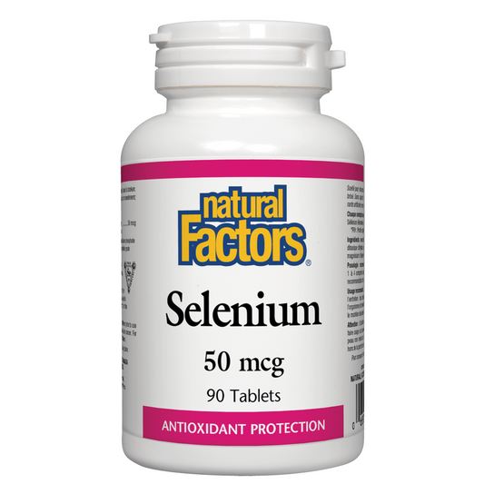 Natural Factors Selenium 50mcg, 90 tabs