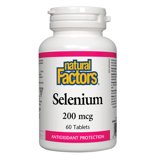 Natural Factors Selenium, 200mcg, 60 tabs