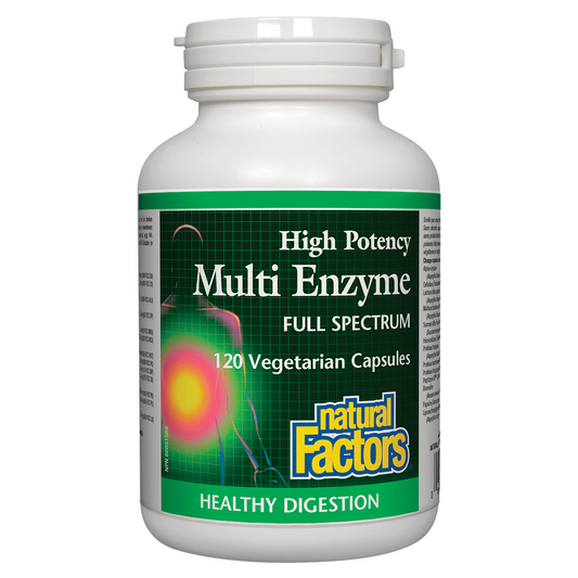 Natural Factors Multi Enzyme, 120 vegetarian caps
