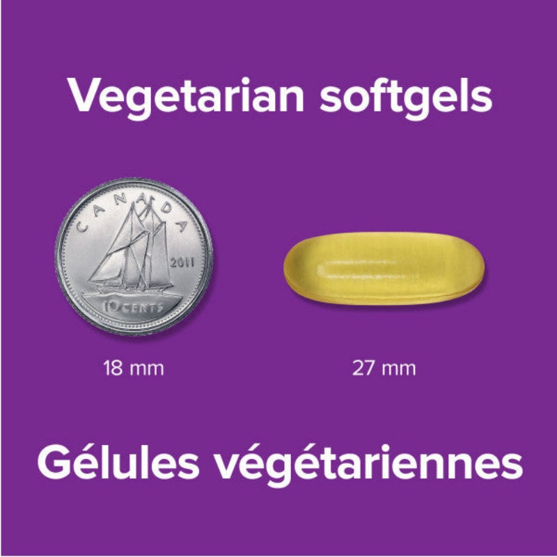Webber Naturals 700mg Algae Omega-3 Plant-Based, 60 Vegetarian Softgels