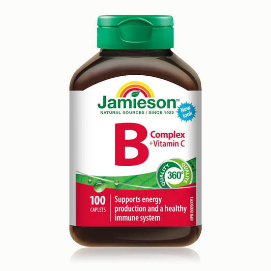 Jamieson Vitamin B Complex with Vitamin C, 100 caplets