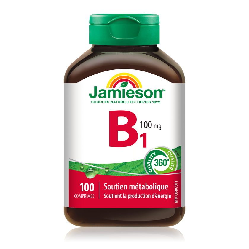 Jamieson Vitamin B1 (Thiamine)100 mg 100 tablets