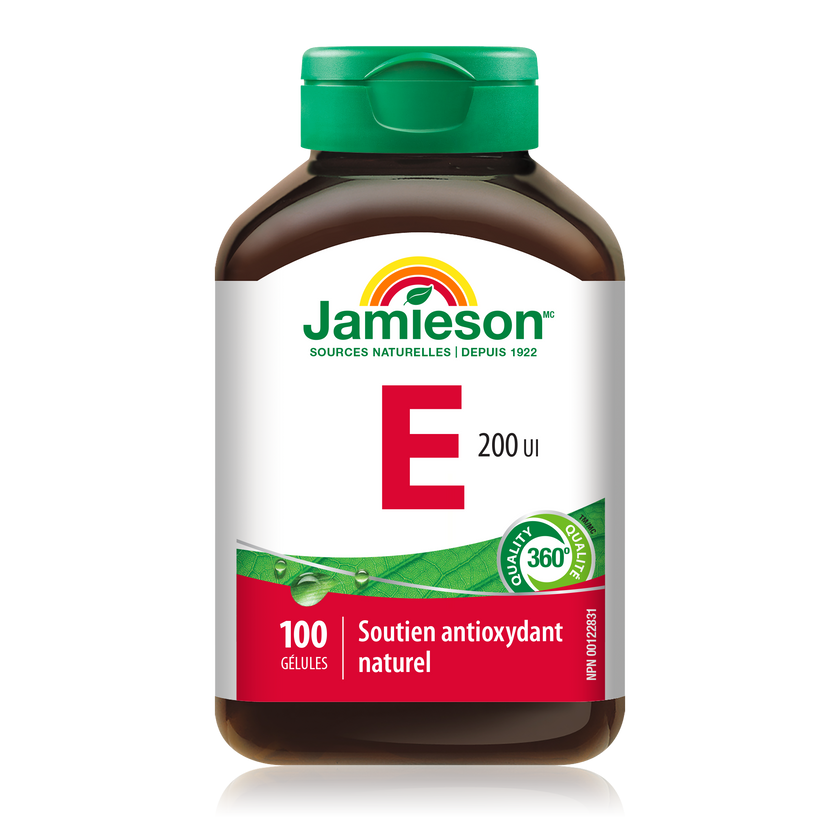 Jamieson Vitamin E 200IU, 100 softgels