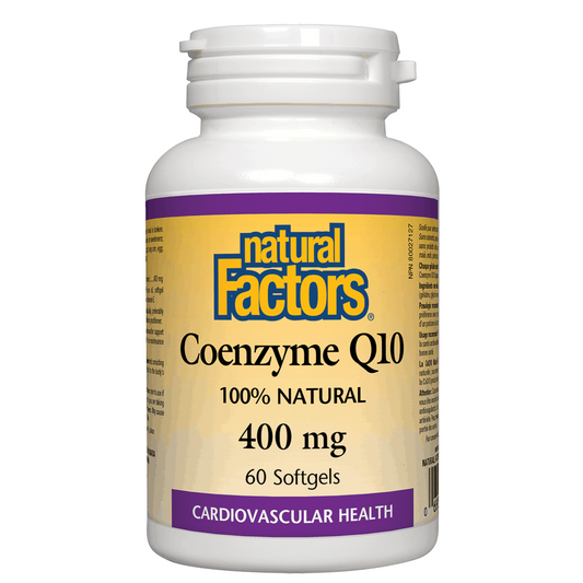 Natural Factors Coenzyme Q10, 400 mg, 60 softgels