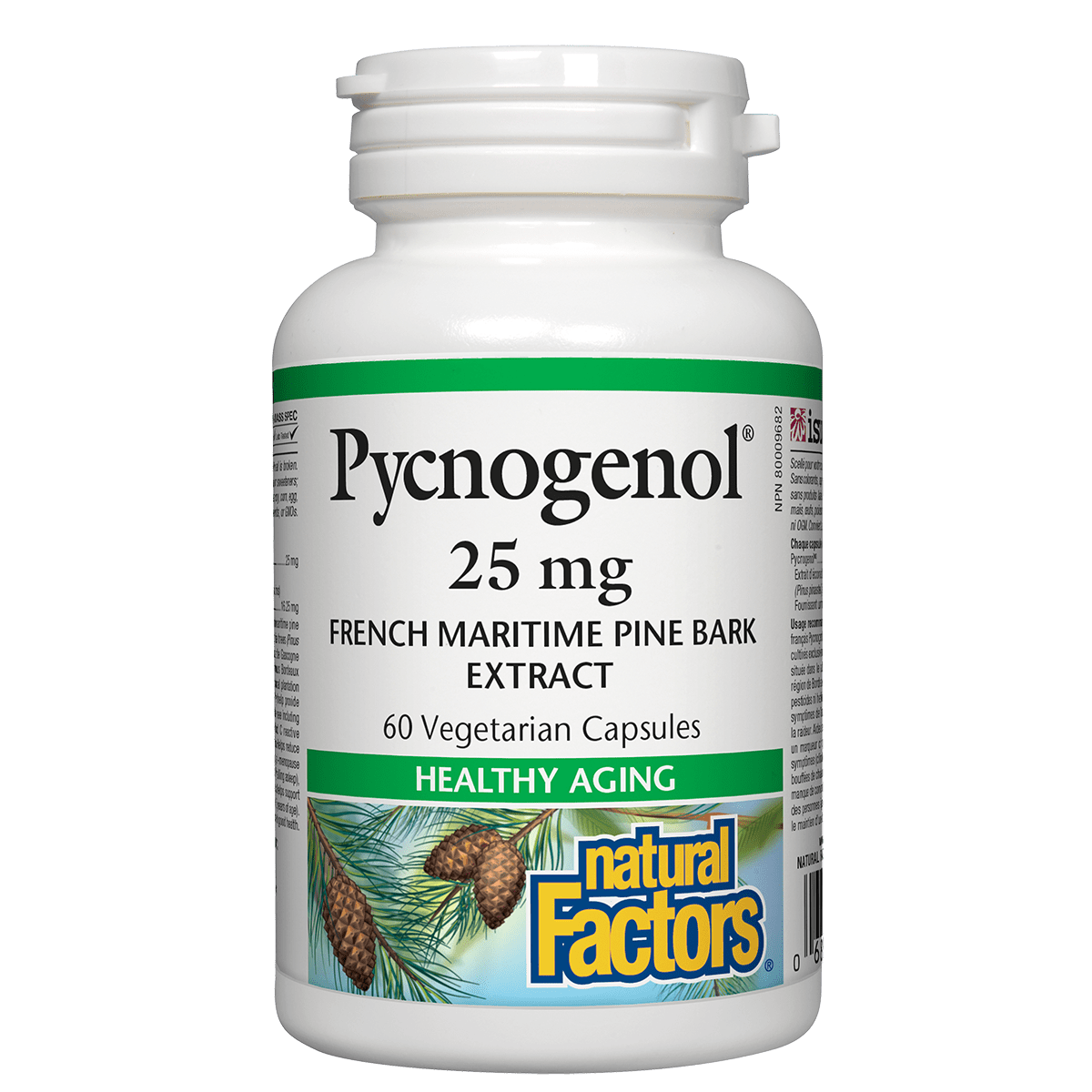 Natural Factors Pycnogenol 25 mg, 60 vcaps