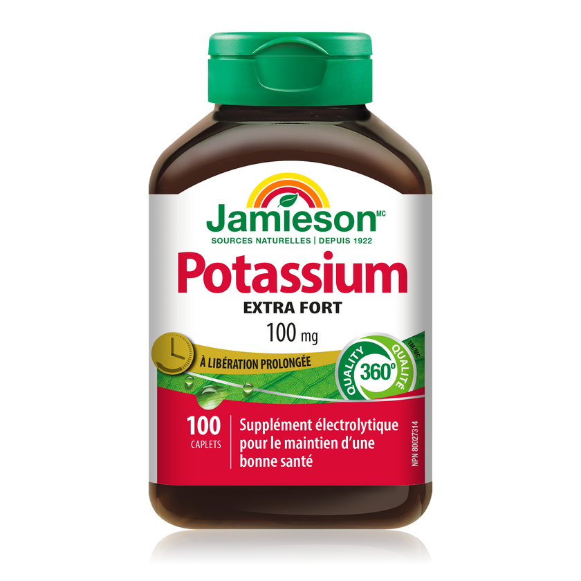 Jamieson Potassium 100mg  Time Release 100 caplets