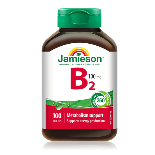 Jamieson Vitamin B2 (riboflavin) 100 tablets