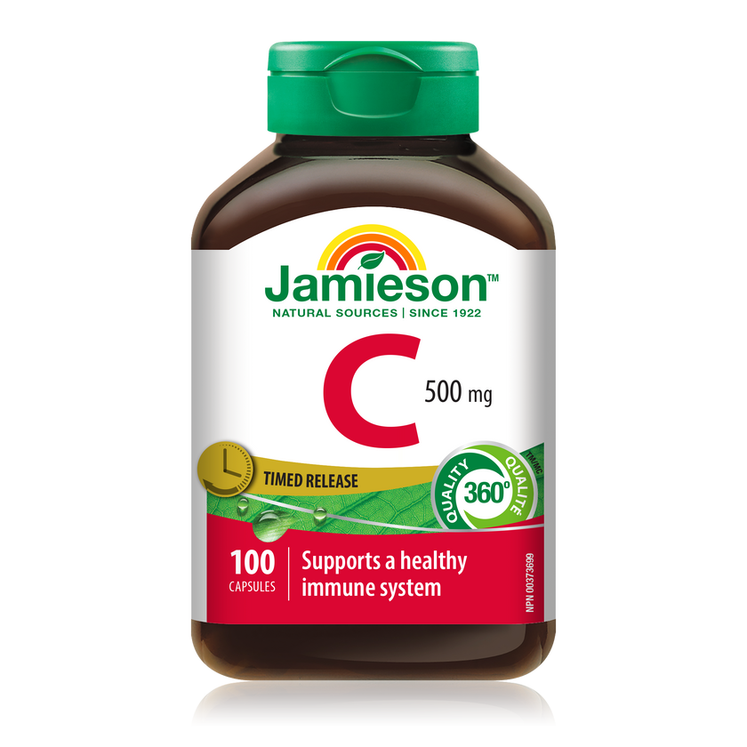 Jamieson維生素C，500毫克，定時釋放,100粒膠囊
